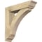 Ekena Millwork Thorton Traditional Rough Sawn Bracket w/ Offset Brace, Douglas Fir, 6"W x 24"D x 24"H BKT0604X24X24THR01RDF - alternate 1
